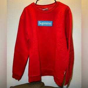 Supreme red sweatshirt